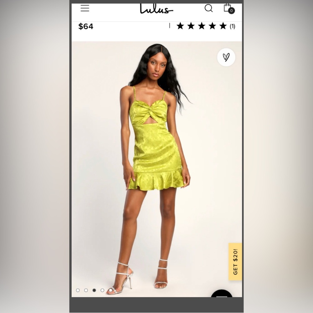 NWT Lulu Lime Green Satin Cutout Mini Dres


PRESIDENT sale. Grab today only